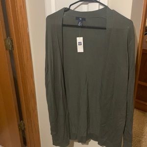 Never worn with tags olive Gap cardigan!